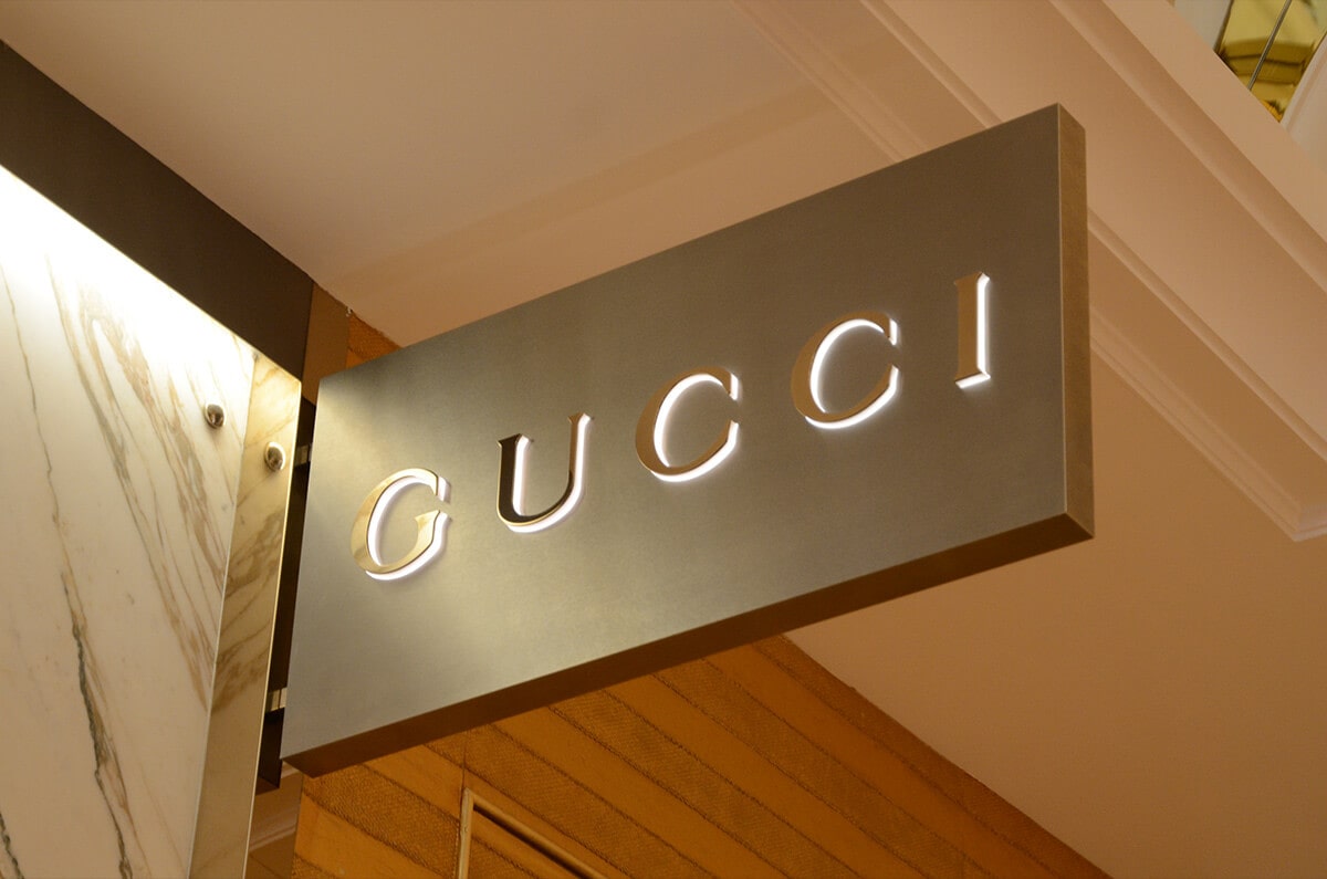 Shop edge-lit light box signs